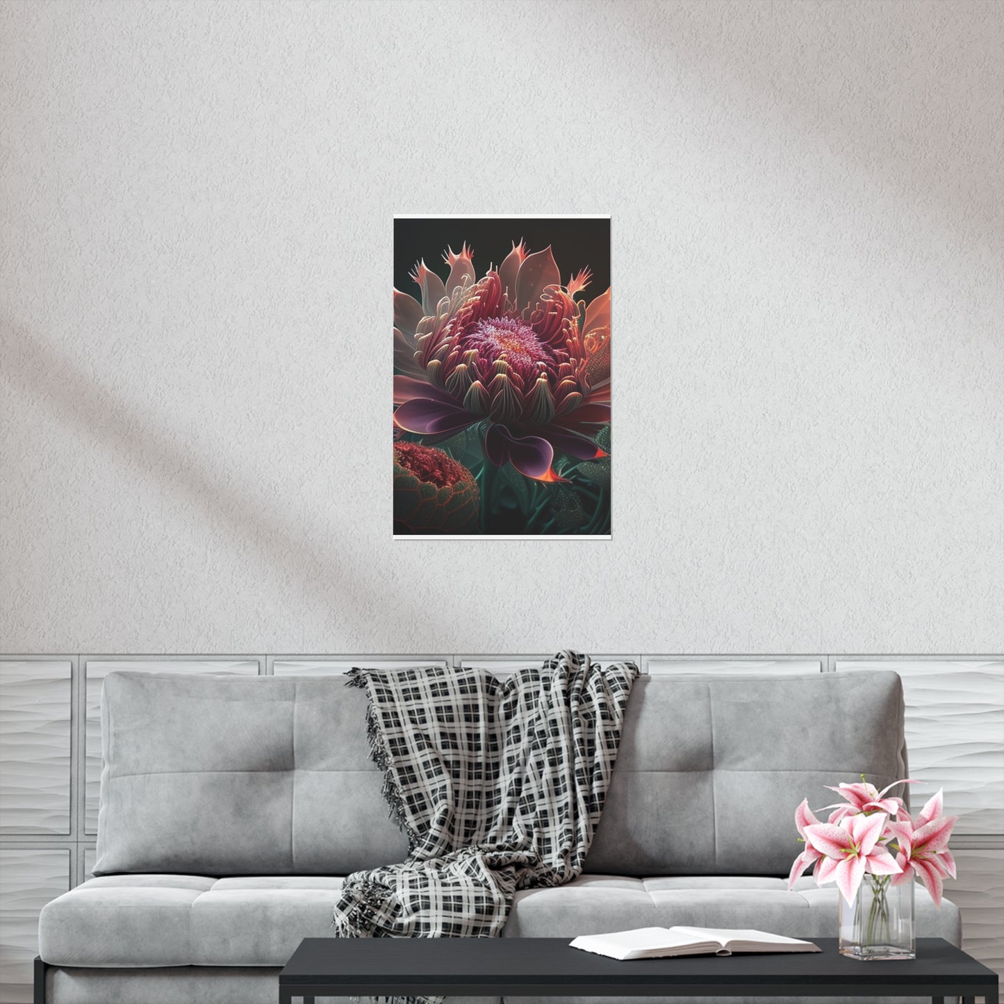 Premium Matte Vertical Posters Flower Arangment 1