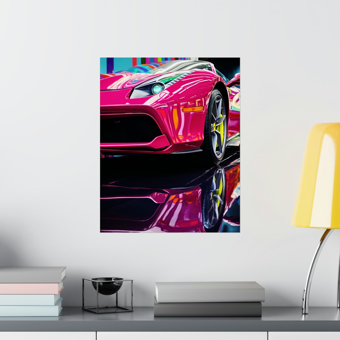 Premium Matte Vertical Posters Ferrari Flair Macro 2