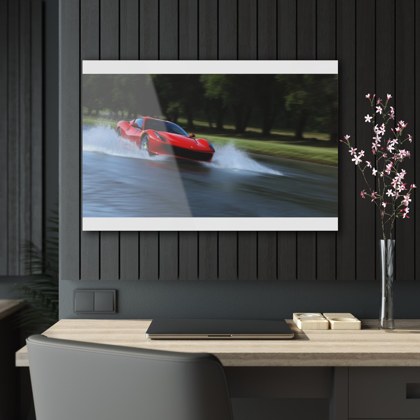 Acrylic Prints Water Ferrari Splash 3