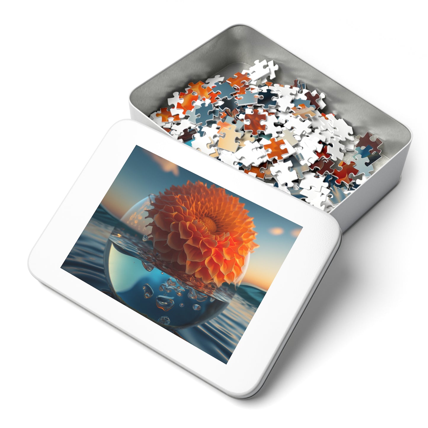 Jigsaw Puzzle (30, 110, 252, 500,1000-Piece) Dahlia Orange 4
