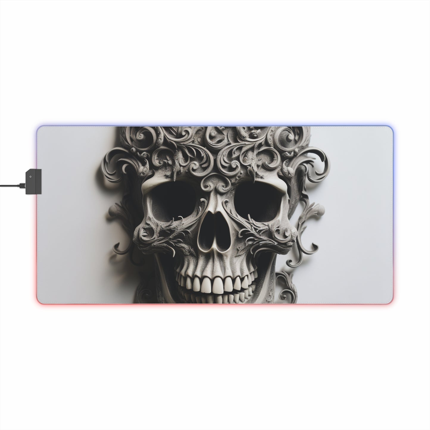 LED Gaming Mouse Pad Skull Treble Clef 2