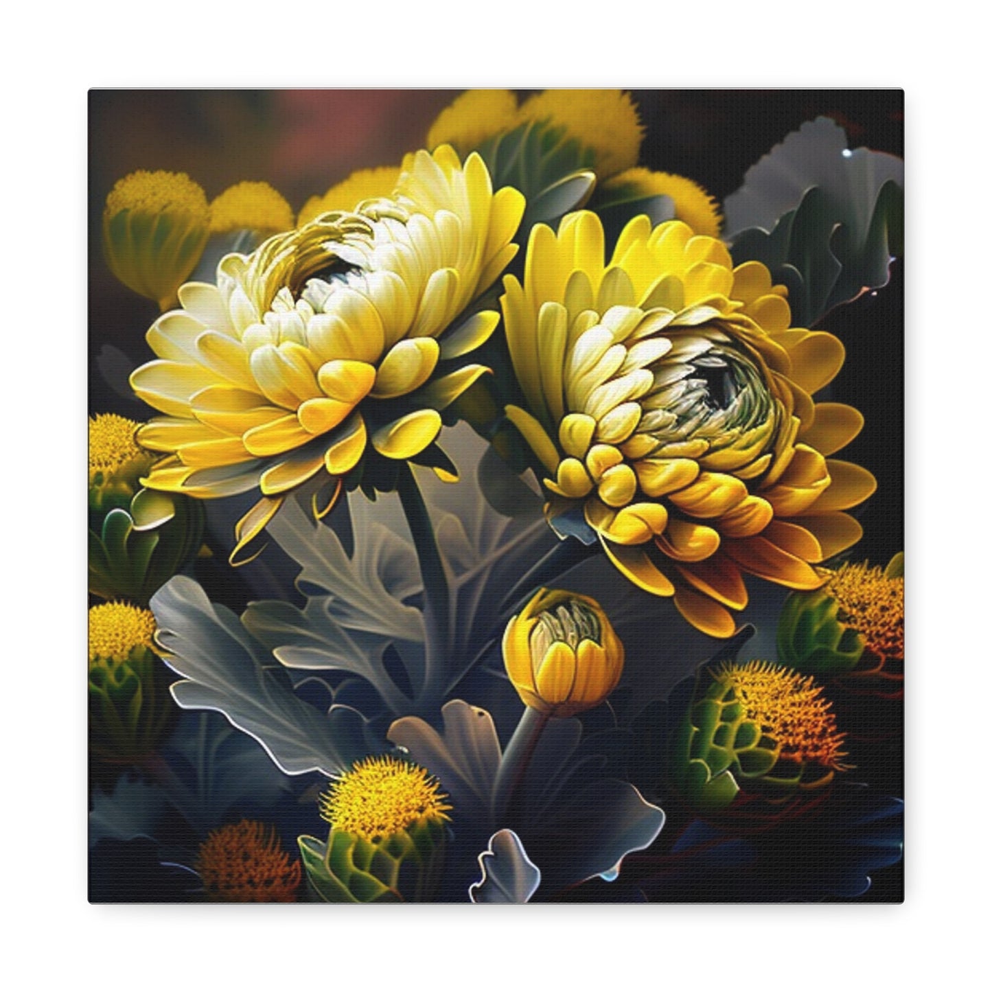 Canvas Gallery Wraps Yellow Hermosas Flores Amarillas 2