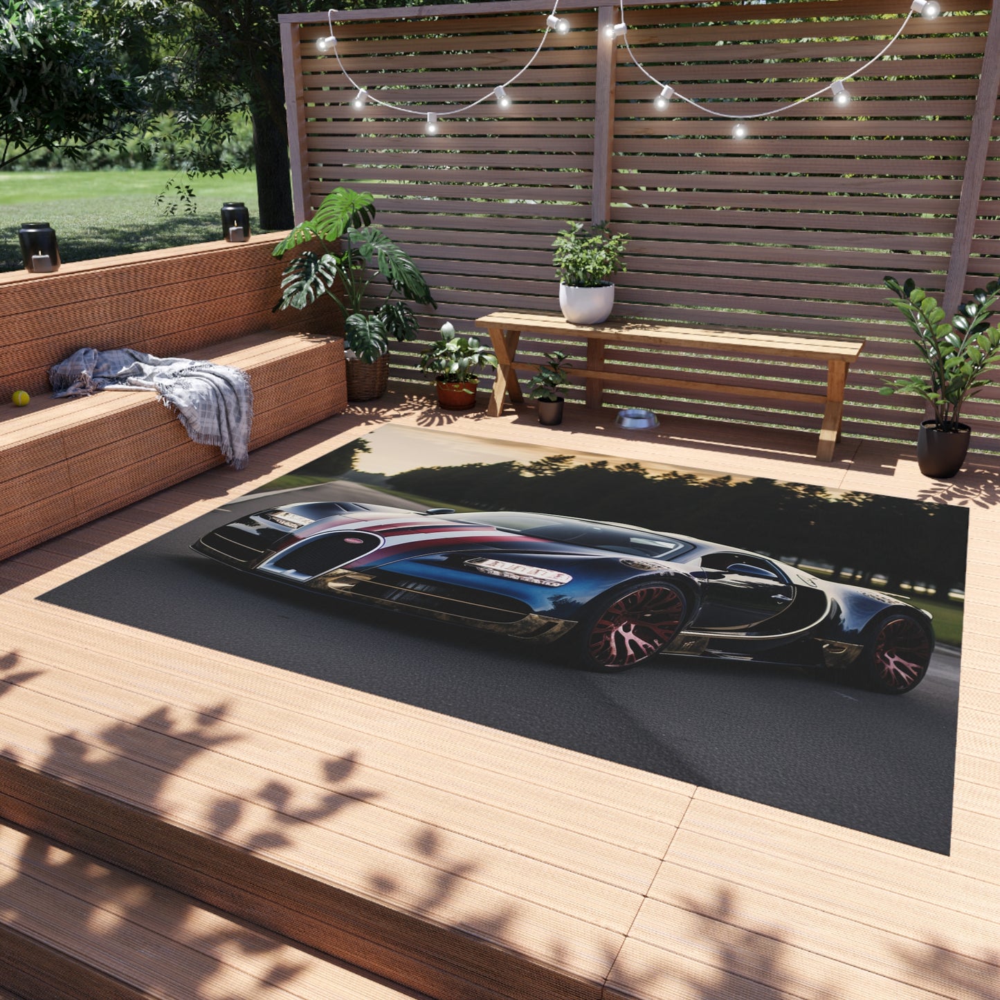 Outdoor Rug  Bugatti Flag American 1