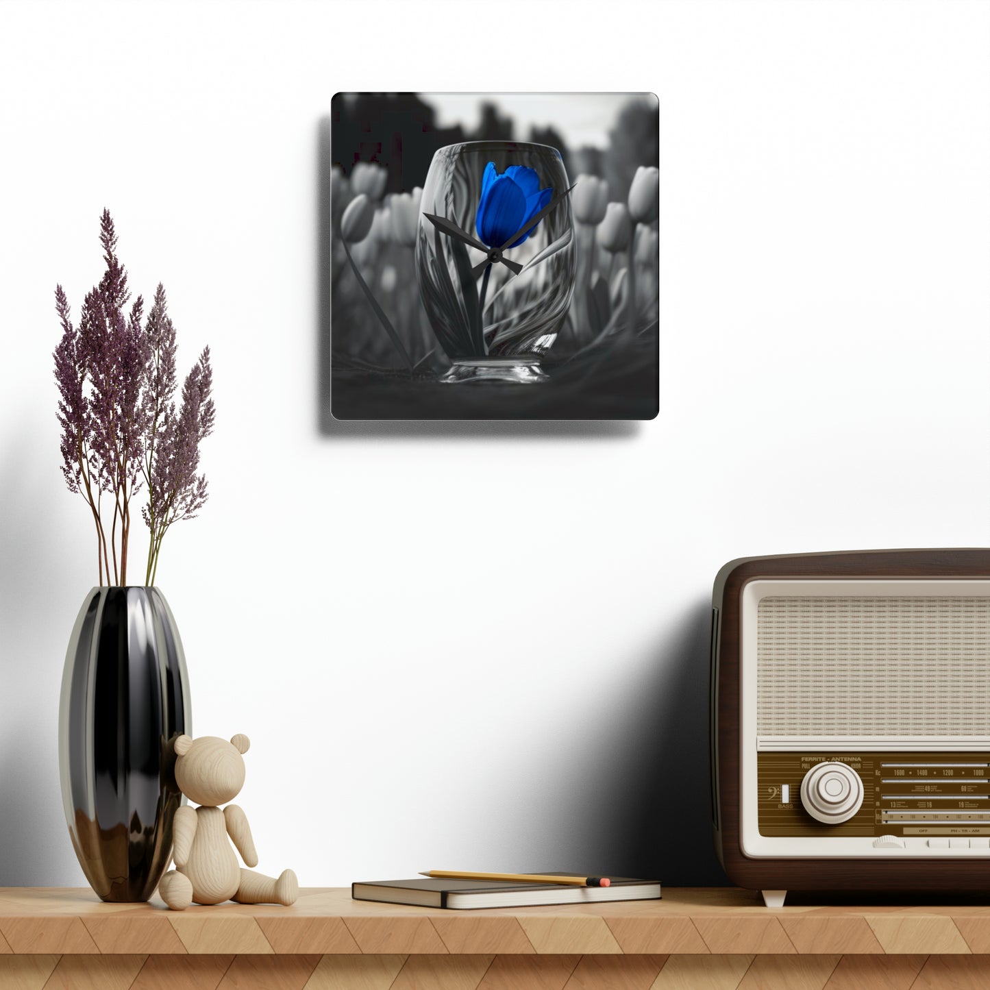 Acrylic Wall Clock Tulip 4