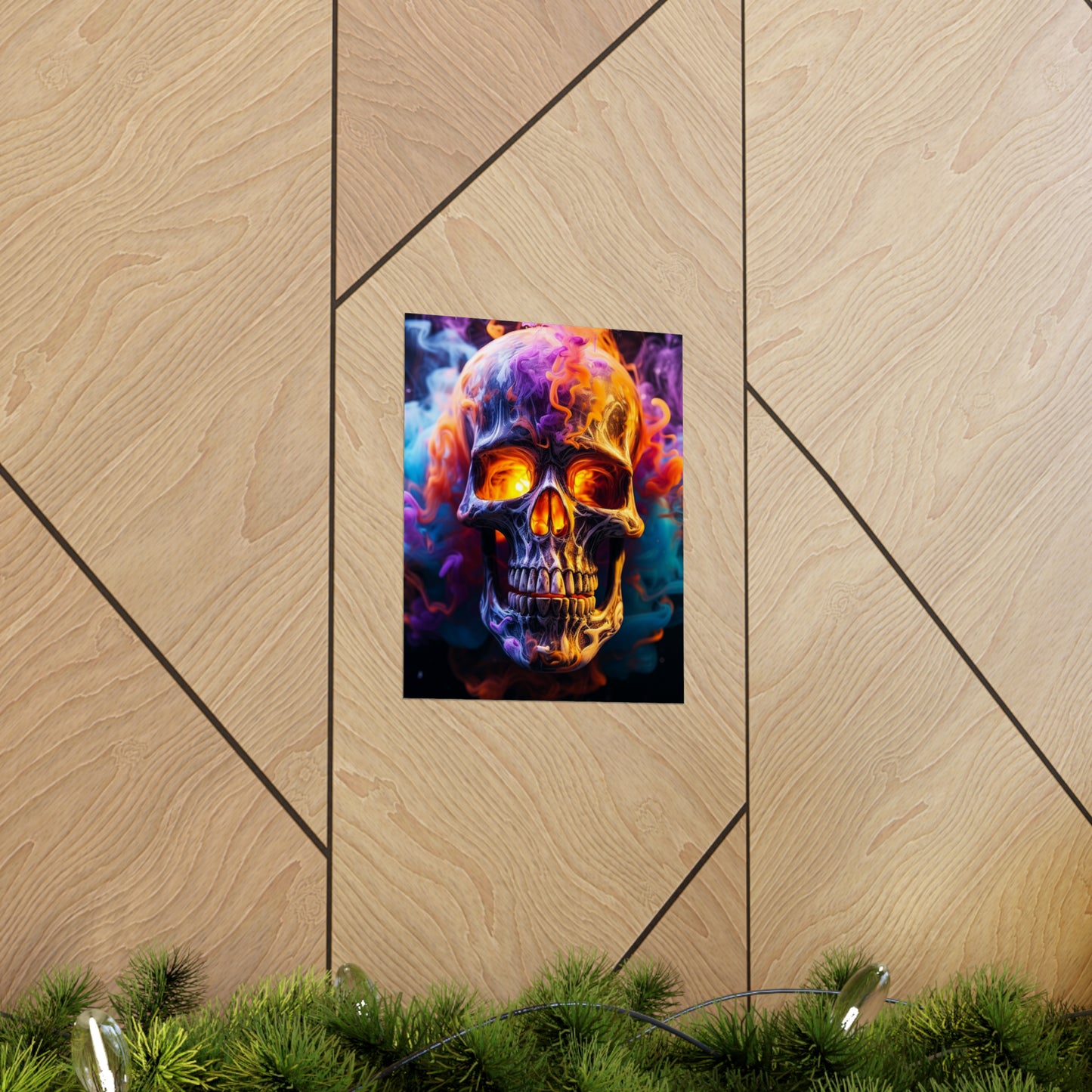 Premium Matte Vertical Posters Macro Skull 2