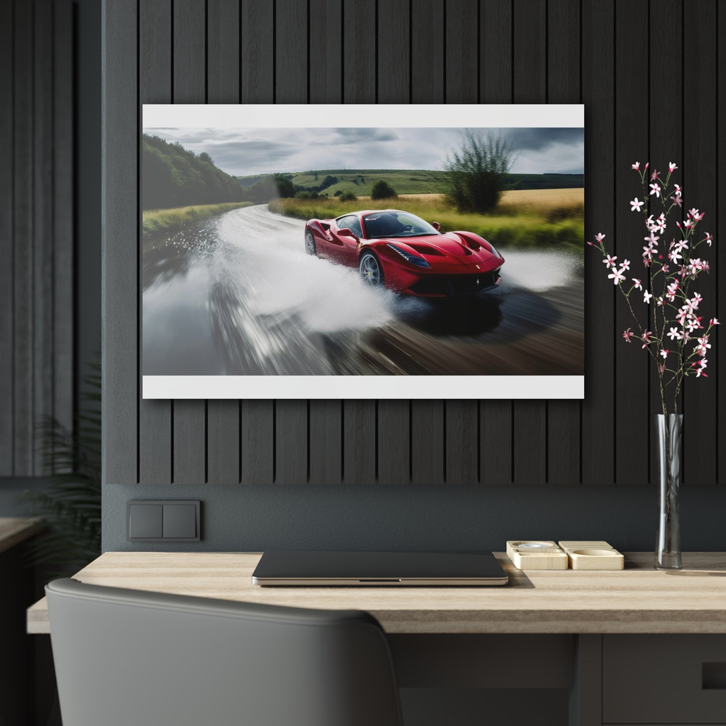 Acrylic Prints Water Ferrari Splash 4