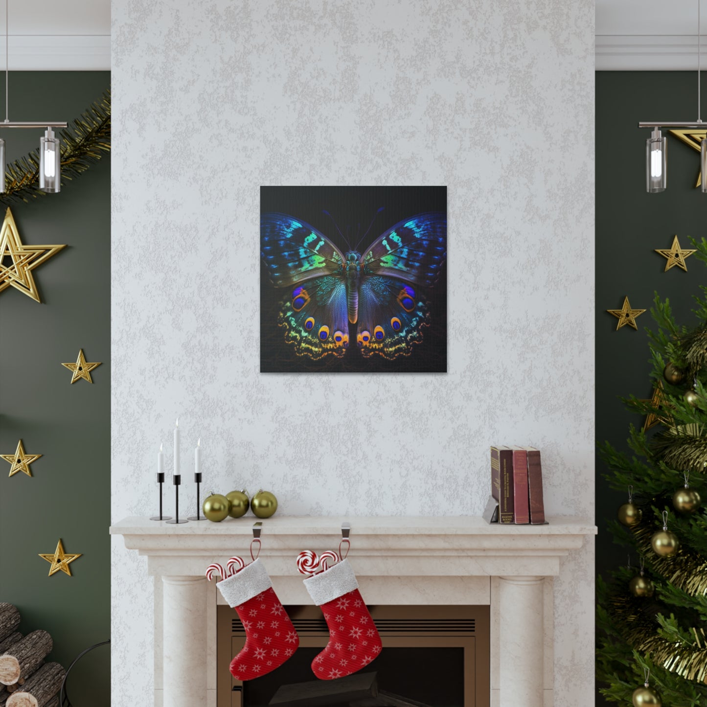 Canvas Gallery Wraps Neon Hue Butterfly 3