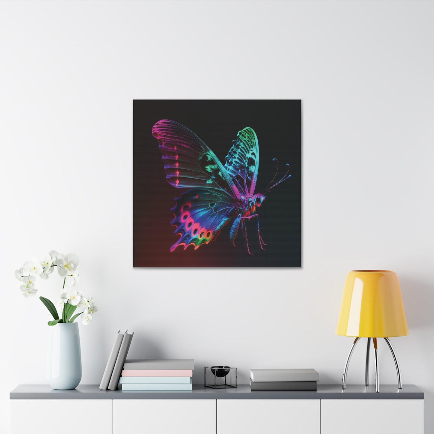 Canvas Gallery Wraps Raw Hyper Color Butterfly 1