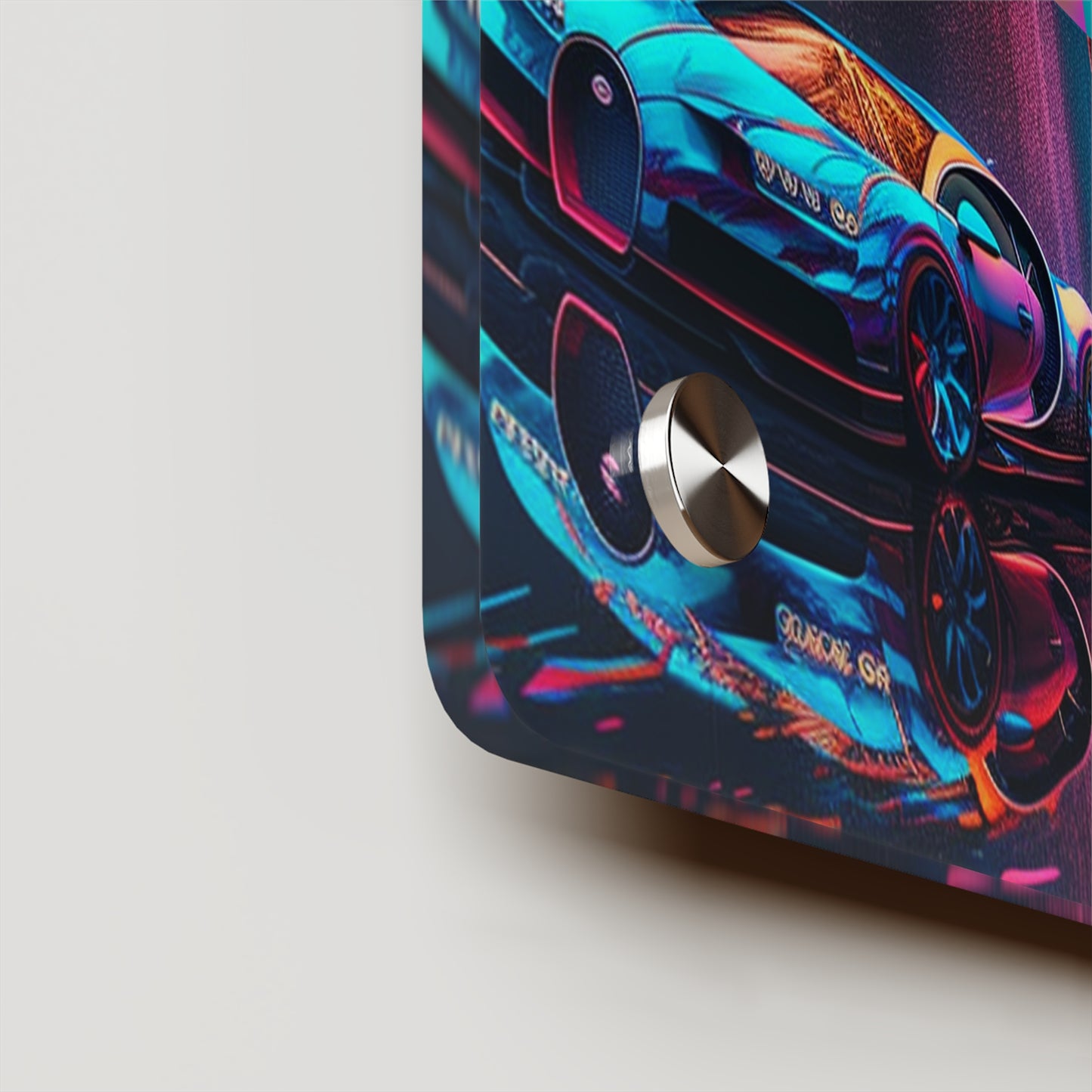 Acrylic Wall Art Panels Bugatti Neon Chiron 5