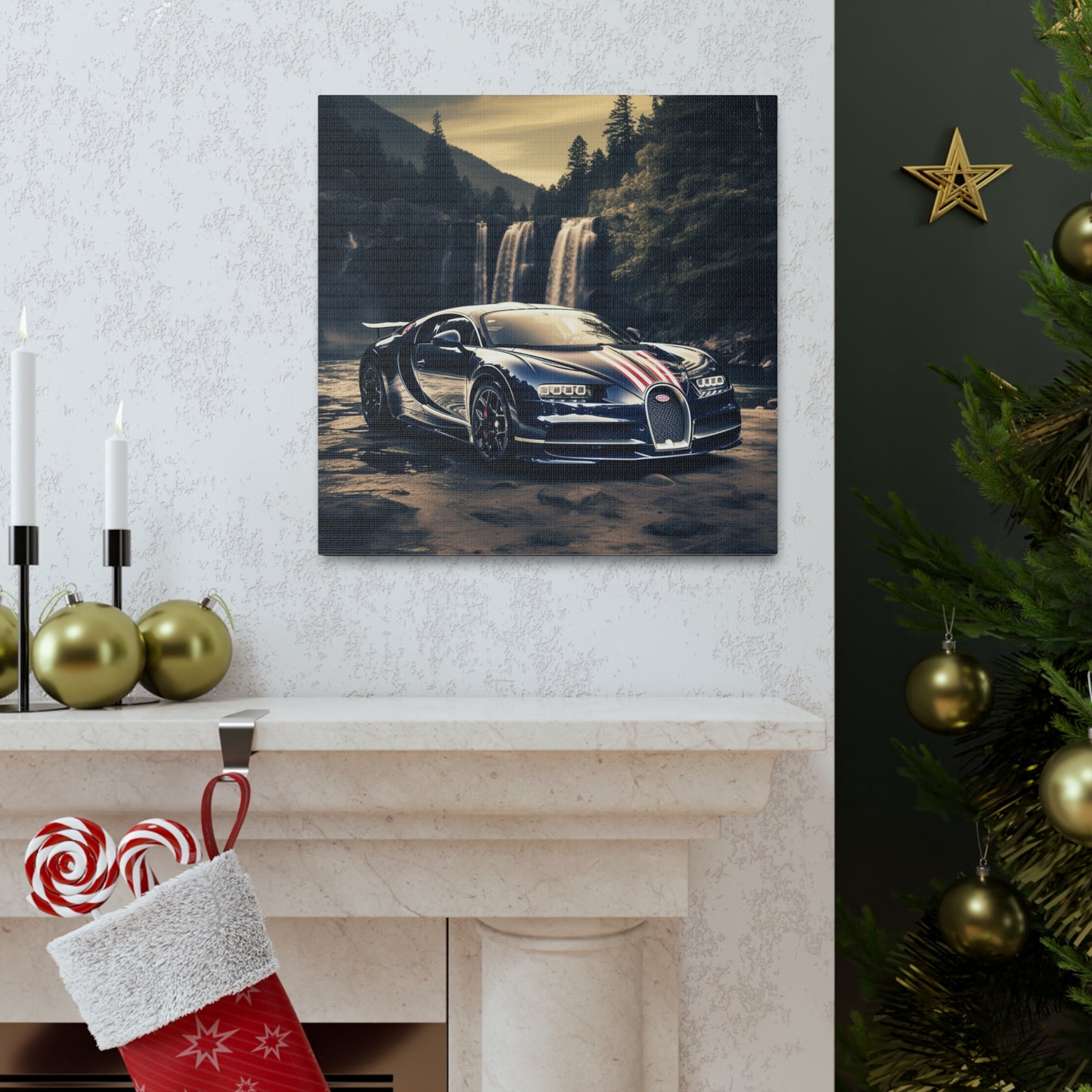 Canvas Gallery Wraps Bugatti Waterfall 2