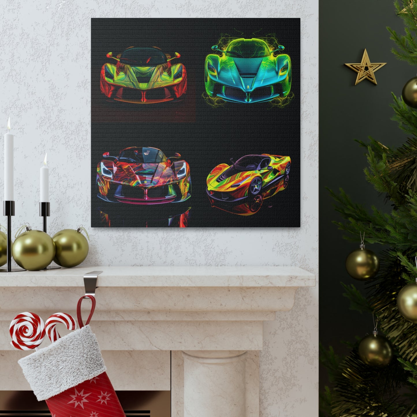 Canvas Gallery Wraps Ferrari Neon 5