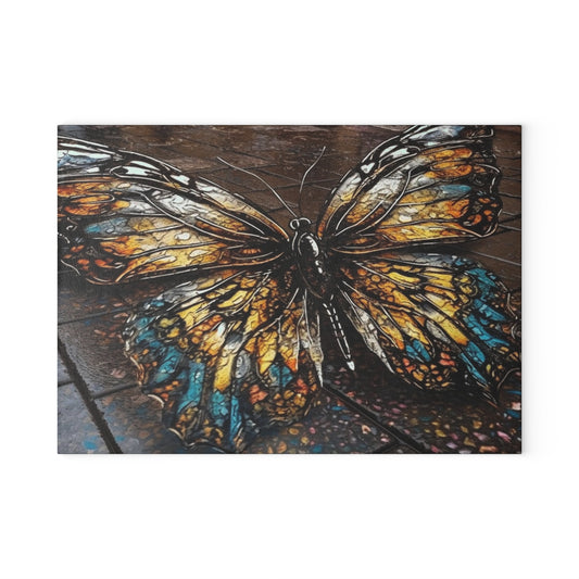 Glass Cutting Board Water Butterfly Street 1