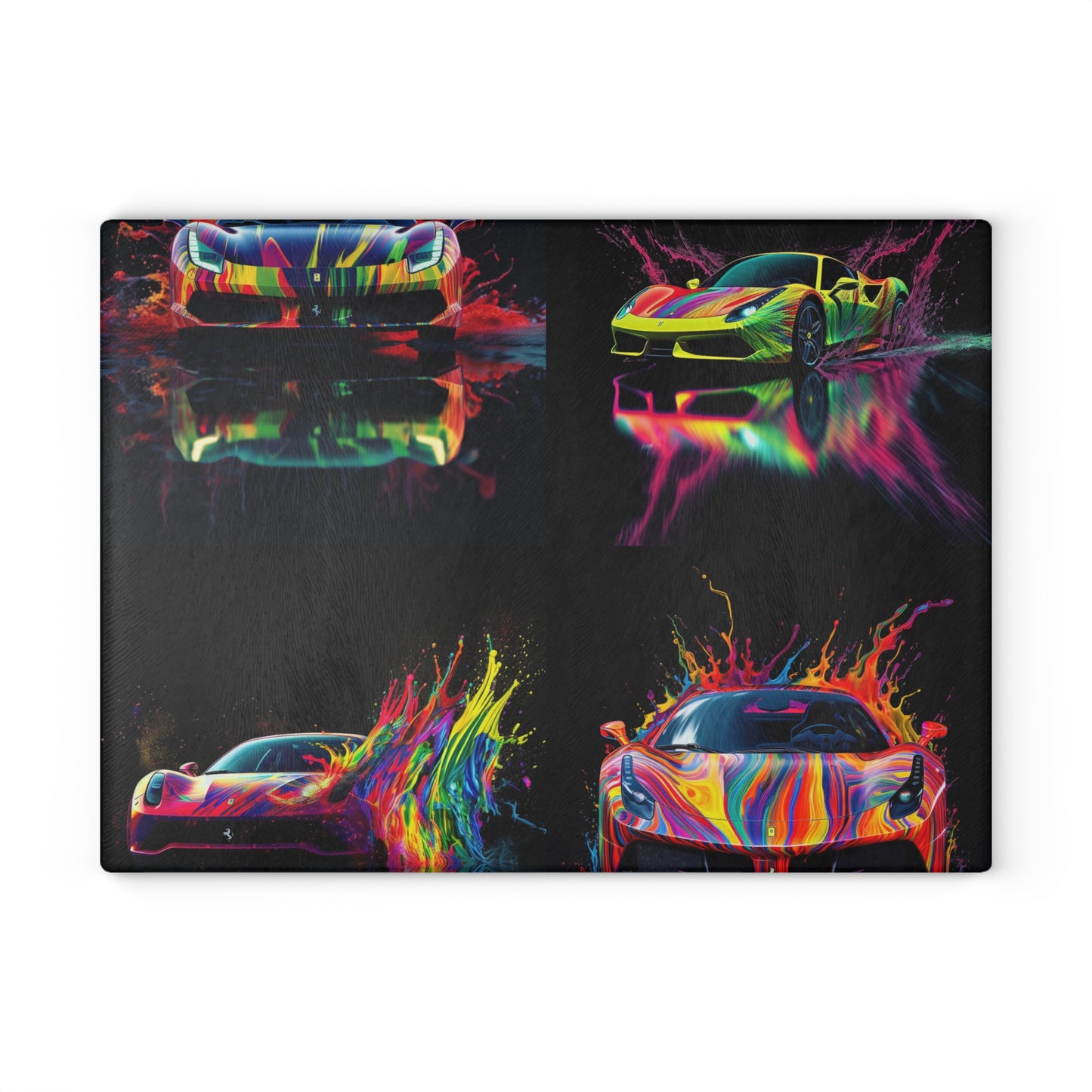 Glass Cutting Board Ferrari Fusion Water 5