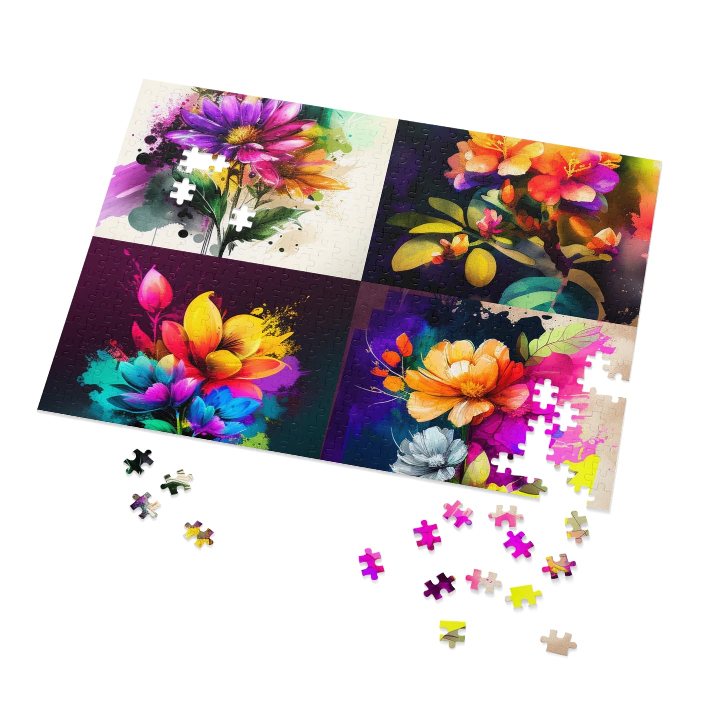 Jigsaw Puzzle (30, 110, 252, 500,1000-Piece) Bright Spring Flowers 5