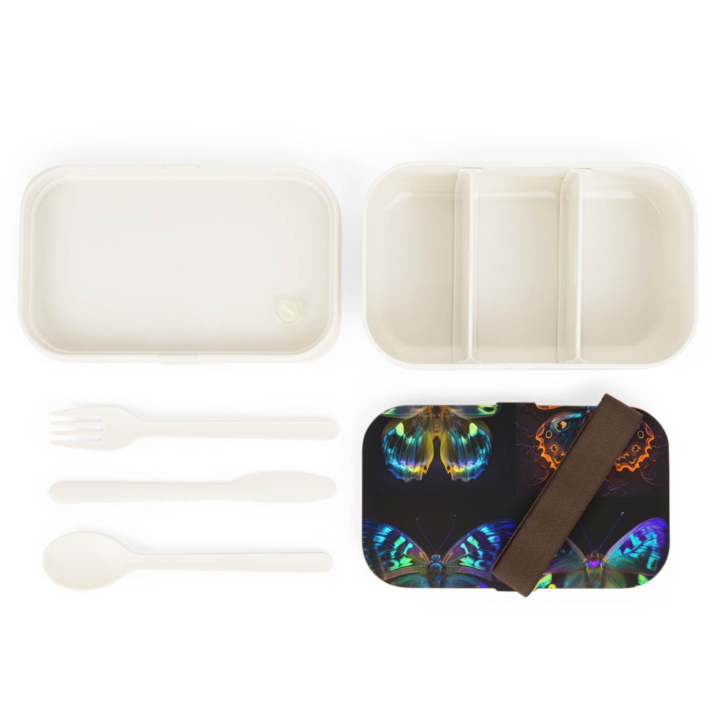 Bento Lunch Box Neon Hue Butterfly 5