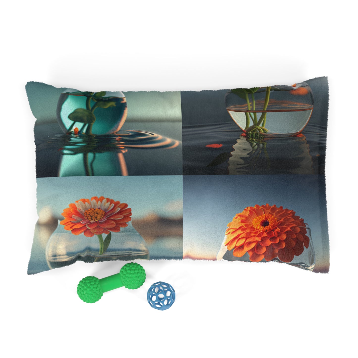 Pet Bed Orange Zinnia 5