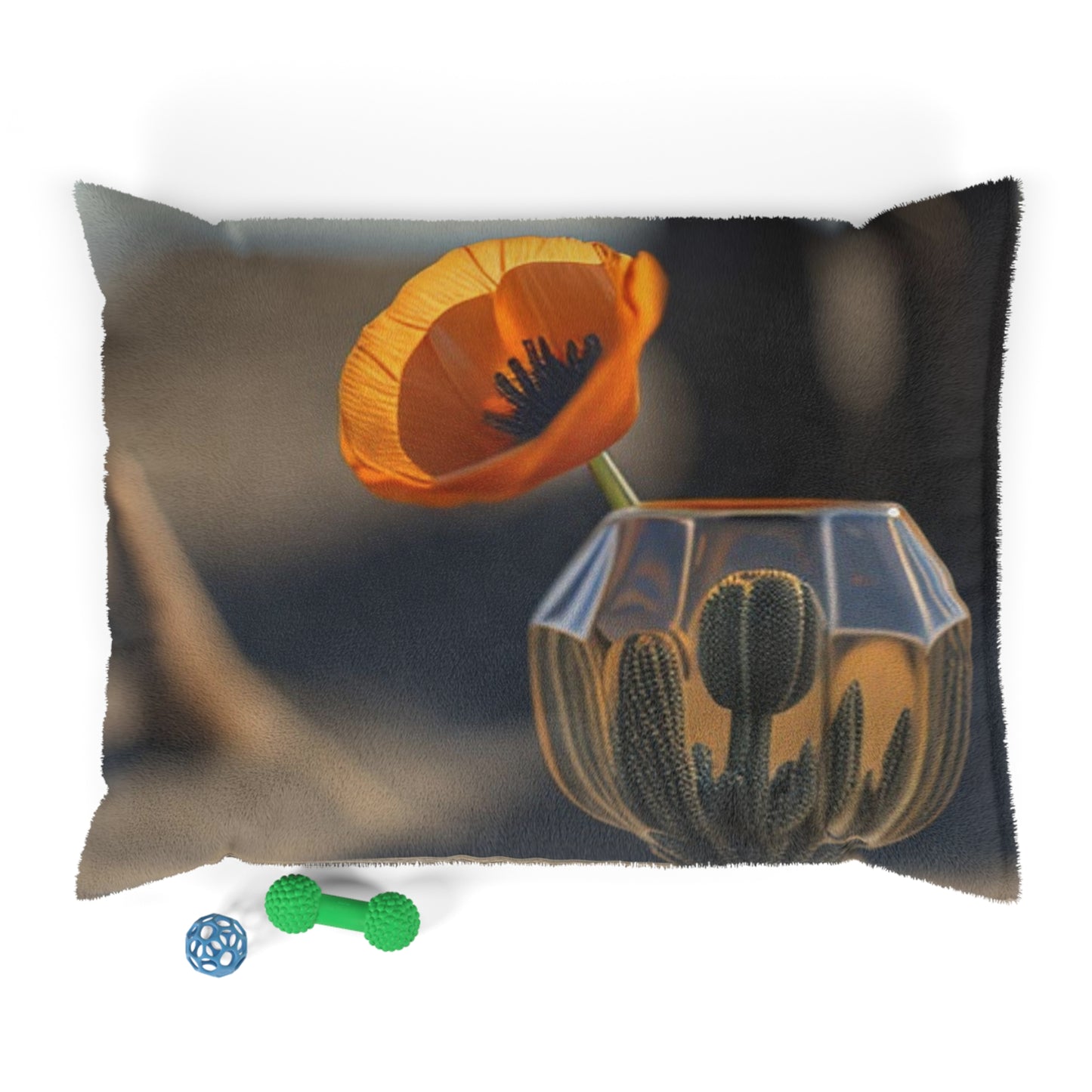 Pet Bed Orange Poppy in a Vase 2