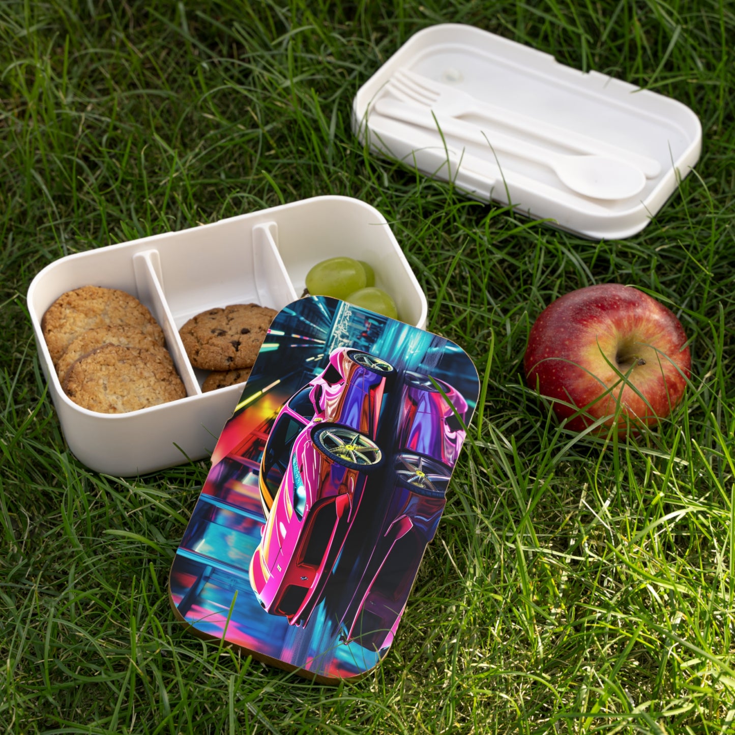 Bento Lunch Box Pink Macro Ferrari 4