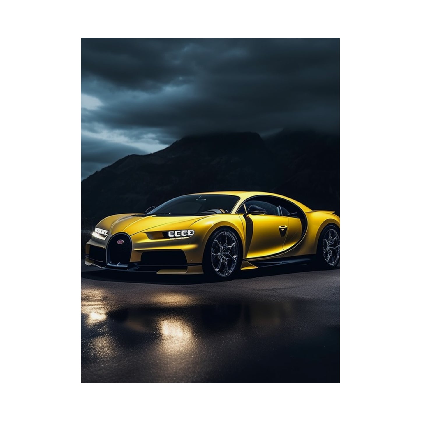 Premium Matte Vertical Posters Bugatti Real Look 4