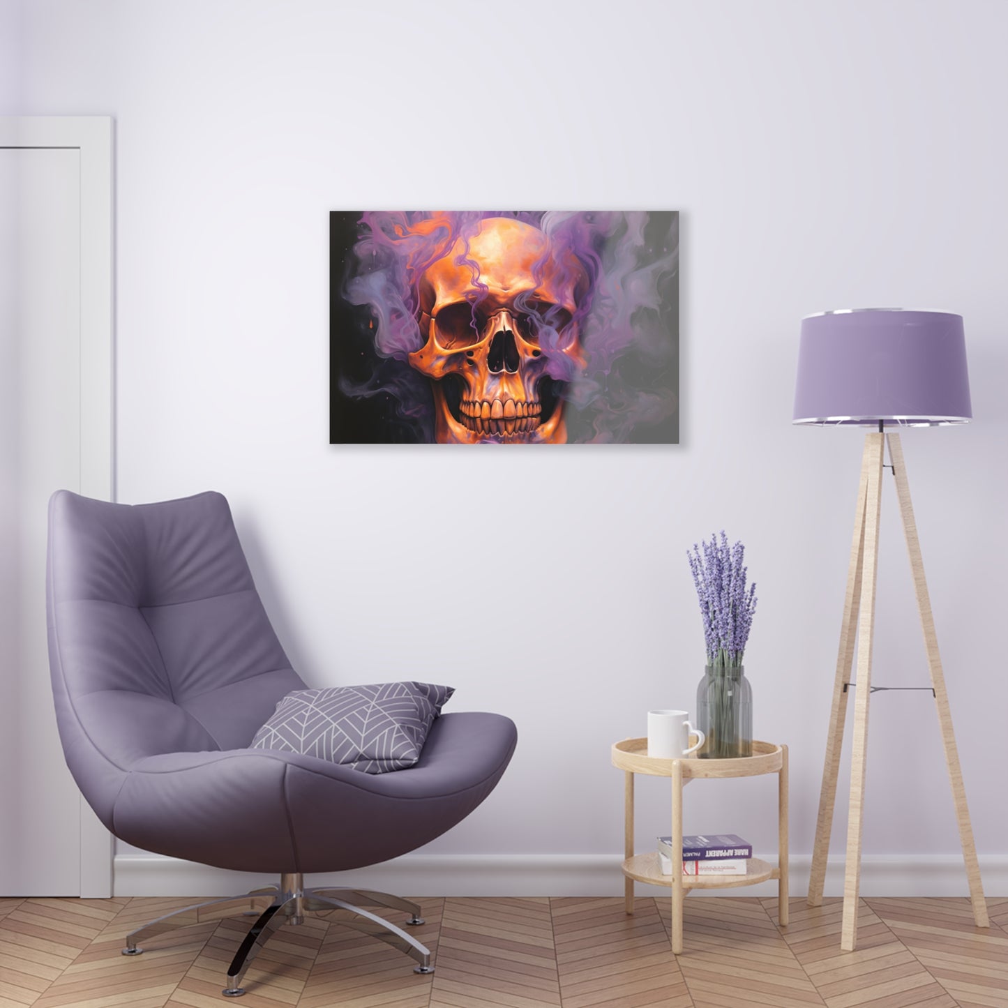 Acrylic Prints Skull Flames 4