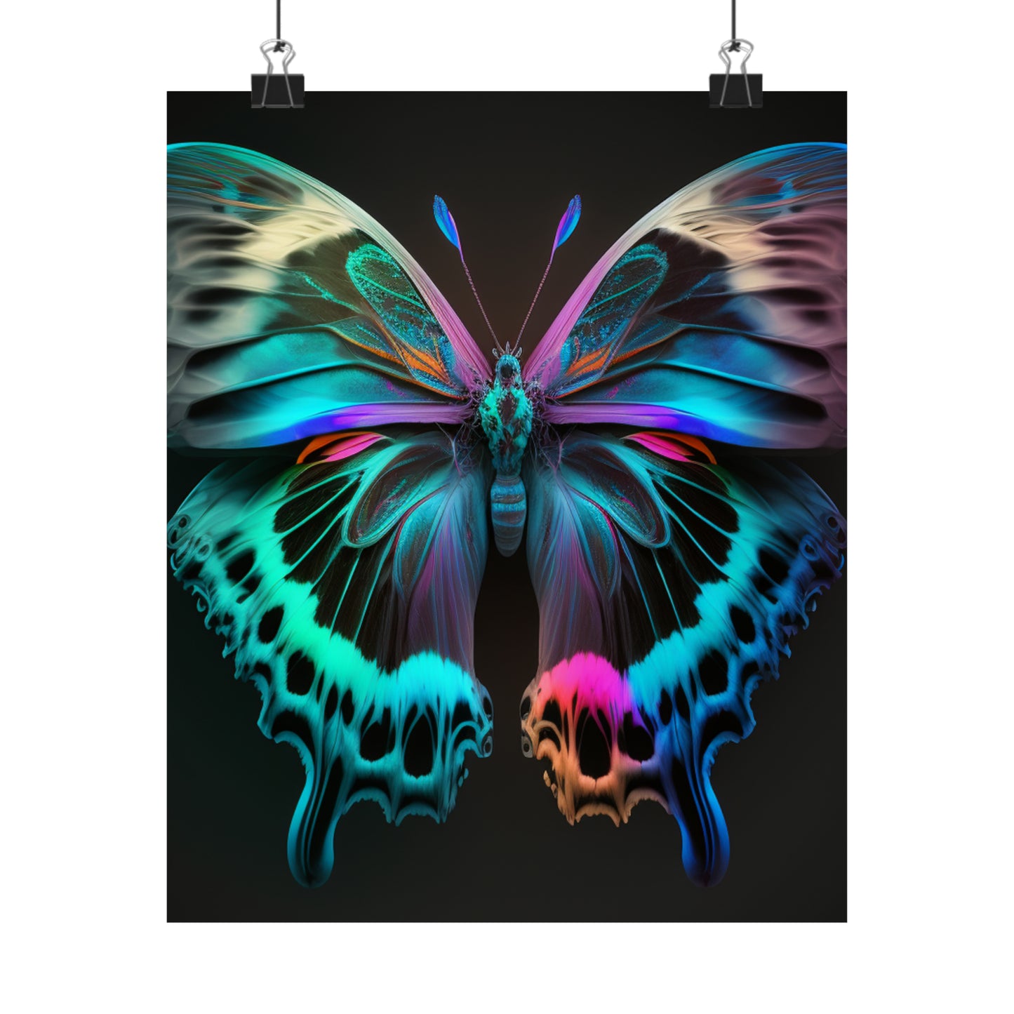 Premium Matte Vertical Posters Raw Florescent Glow 2