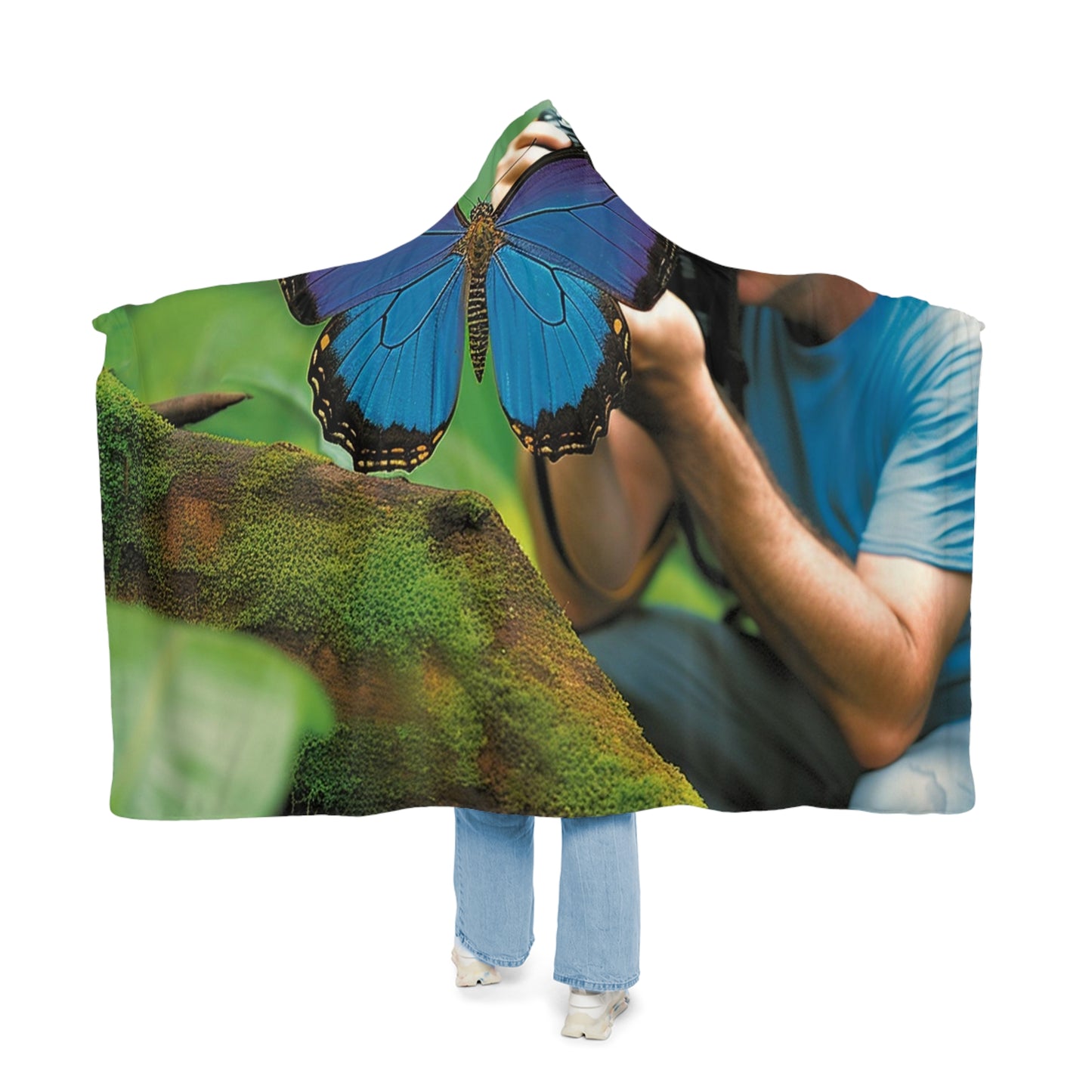 Snuggle Hooded Blanket Jungle Butterfly 4