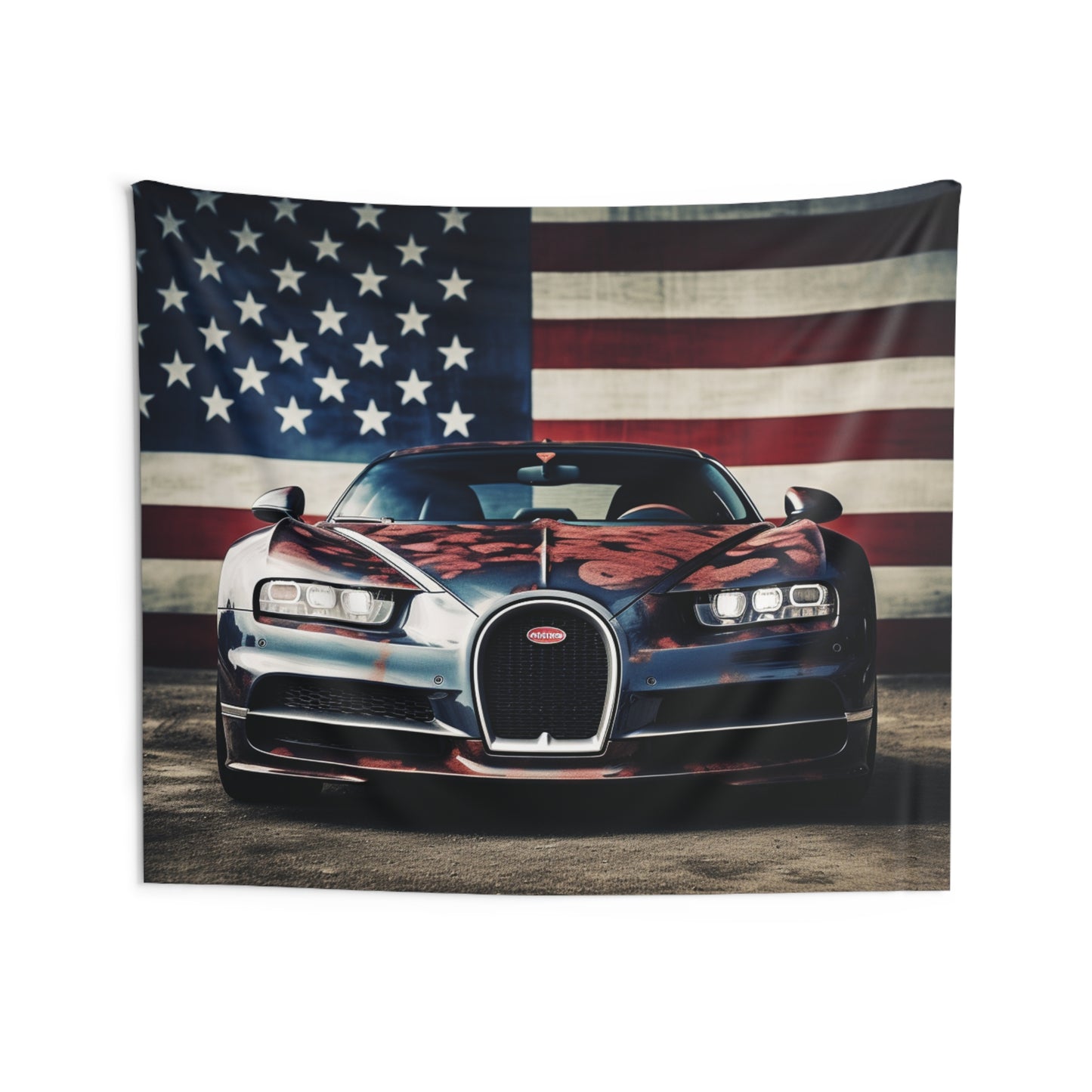 Indoor Wall Tapestries Bugatti Flag 3