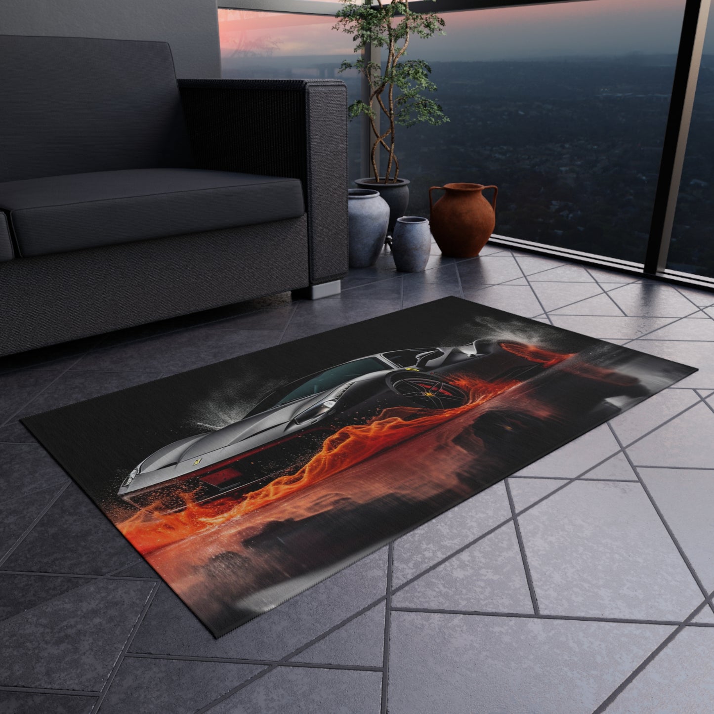 Outdoor Rug  Ferrari Water Splash 3