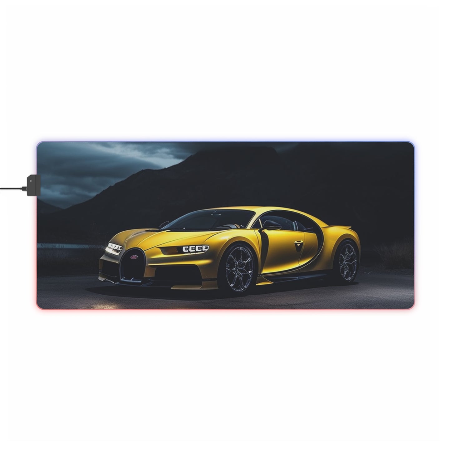 LED Gaming Mouse Pad Bugatti Real Look 4