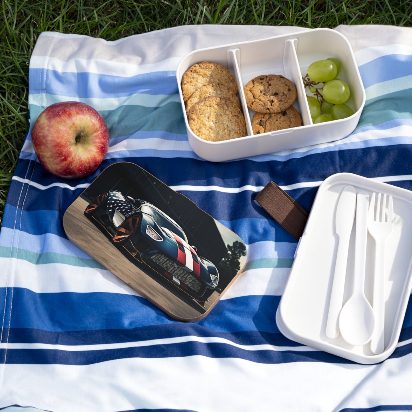Bento Lunch Box Bugatti Flag American 2
