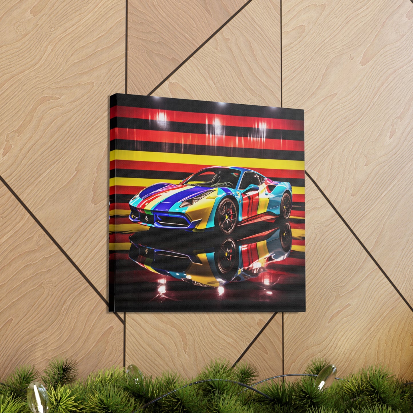 Canvas Gallery Wraps Hyper Colorfull Ferrari 2