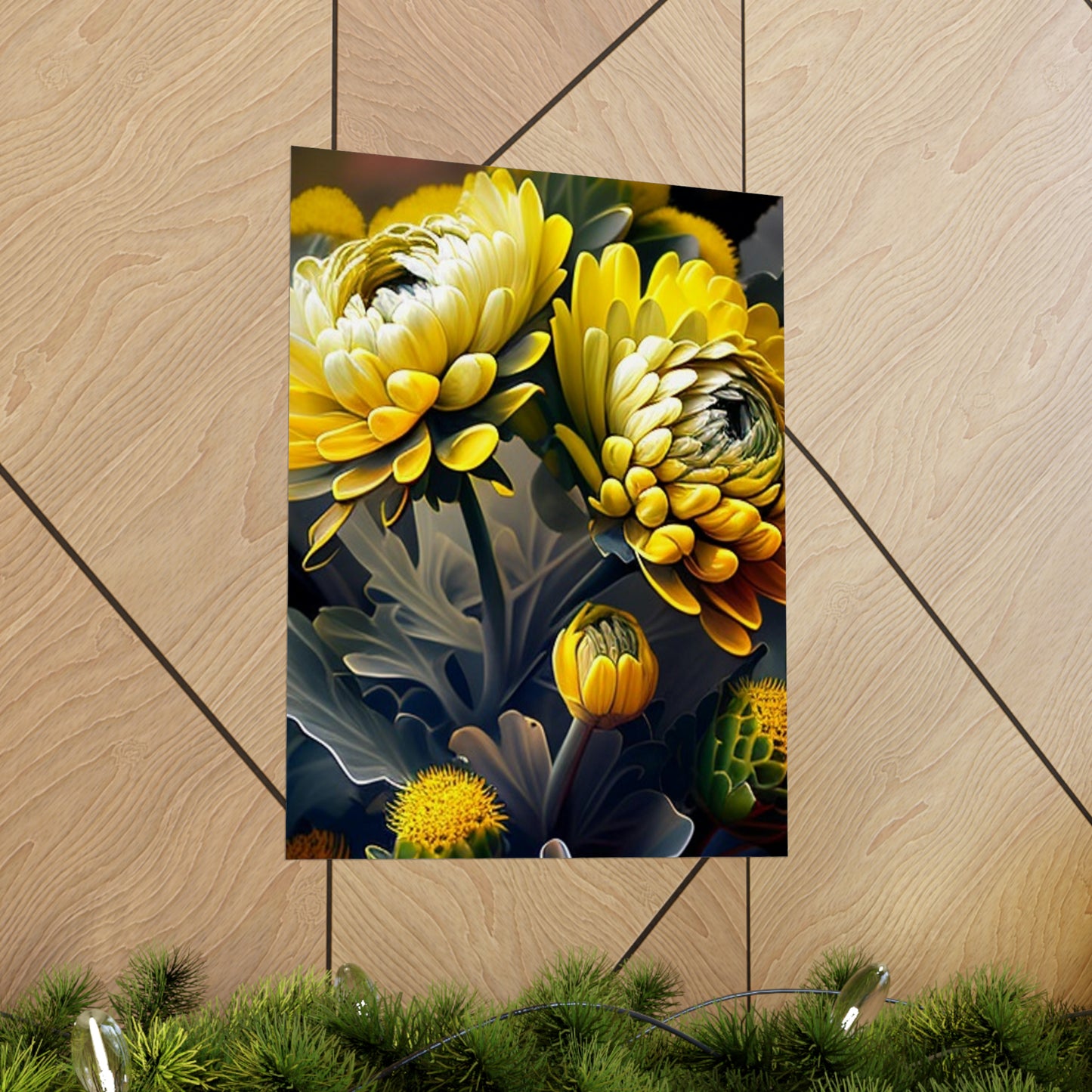 Premium Matte Vertical Posters Yellow Hermosas Flores Amarillas 2