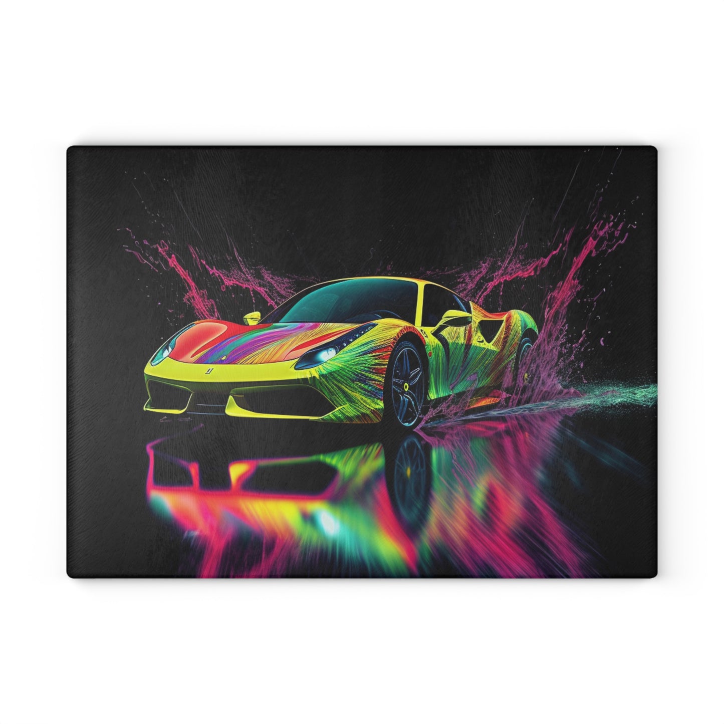 Glass Cutting Board Ferrari Fusion Water 2