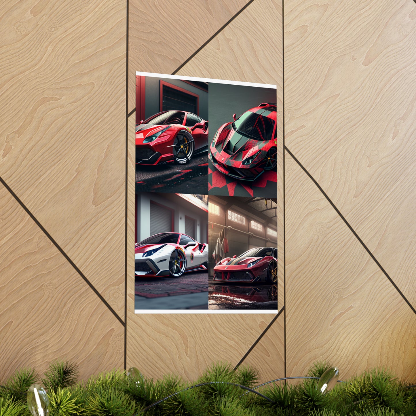 Premium Matte Vertical Posters Ferrari Hyper 5