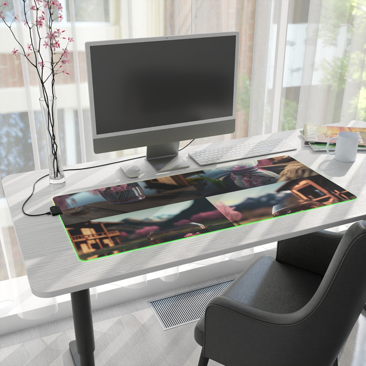 LED Gaming Mouse Pad Cherry Blossom 5