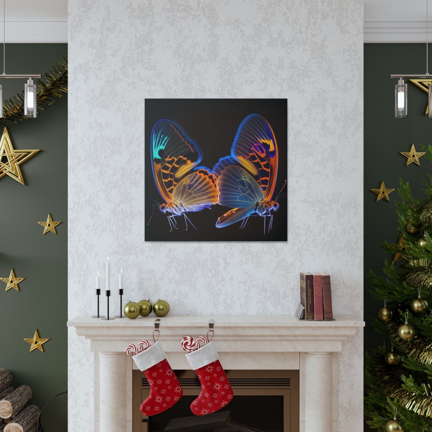 Canvas Gallery Wraps Neon Glo Butterfly 2