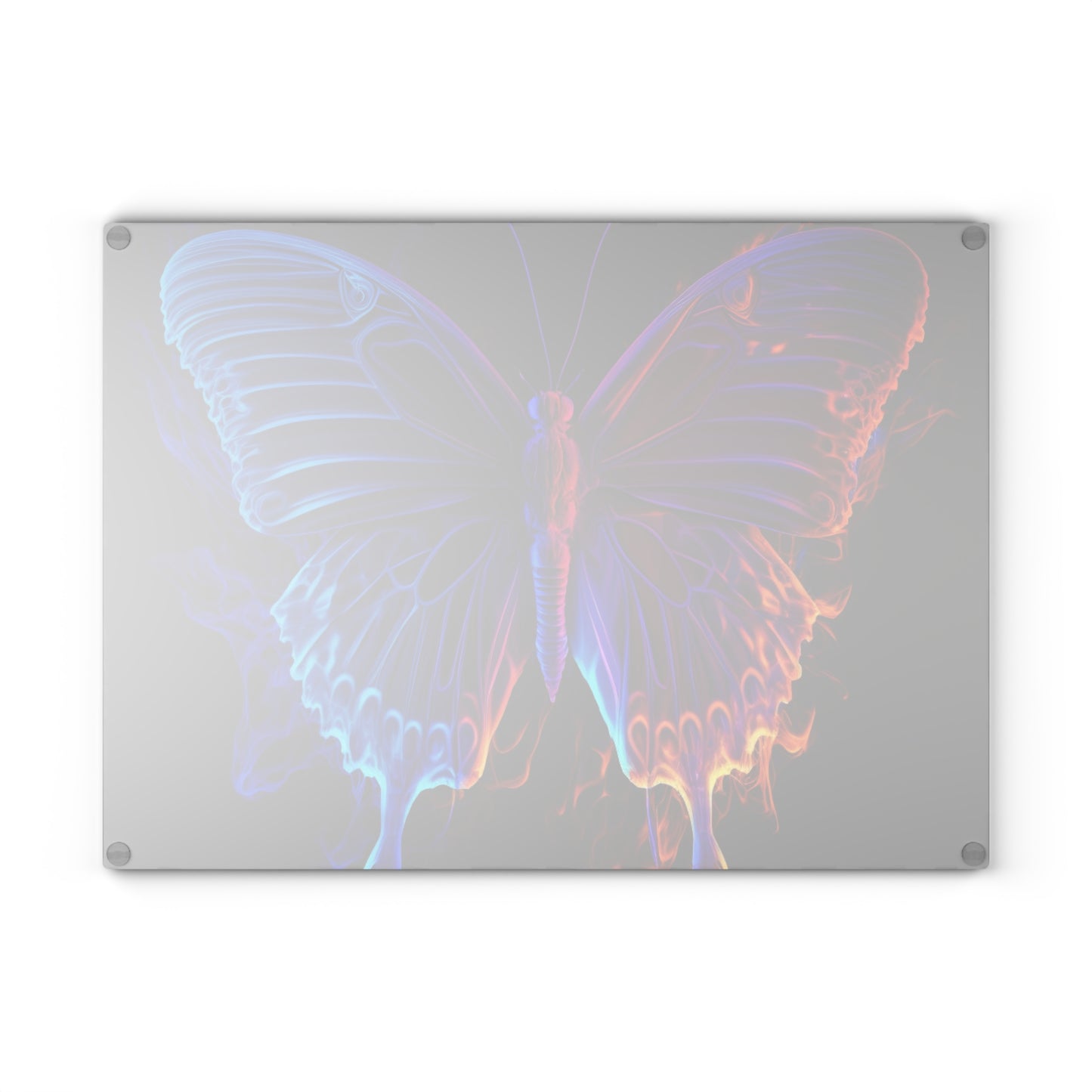 Glass Cutting Board Thermal Butterfly 1