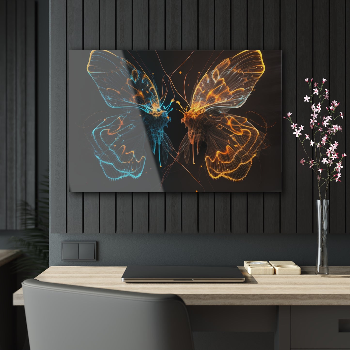 Acrylic Prints Neon Glo Butterfly 1