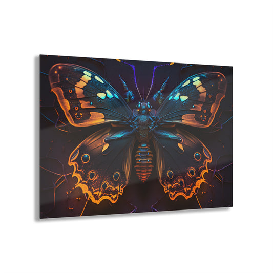 Acrylic Prints Neon Hue Butterfly 2