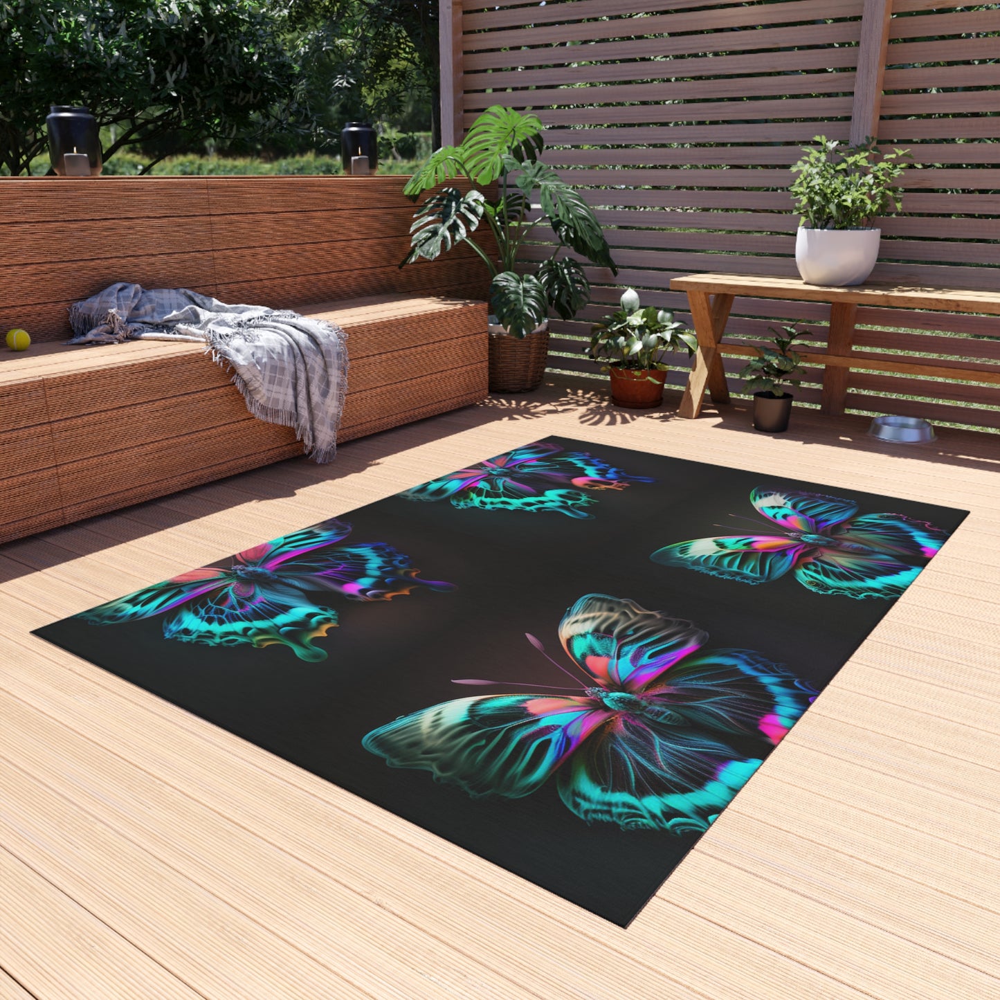 Outdoor Rug  Neon Butterfly Fusion 5