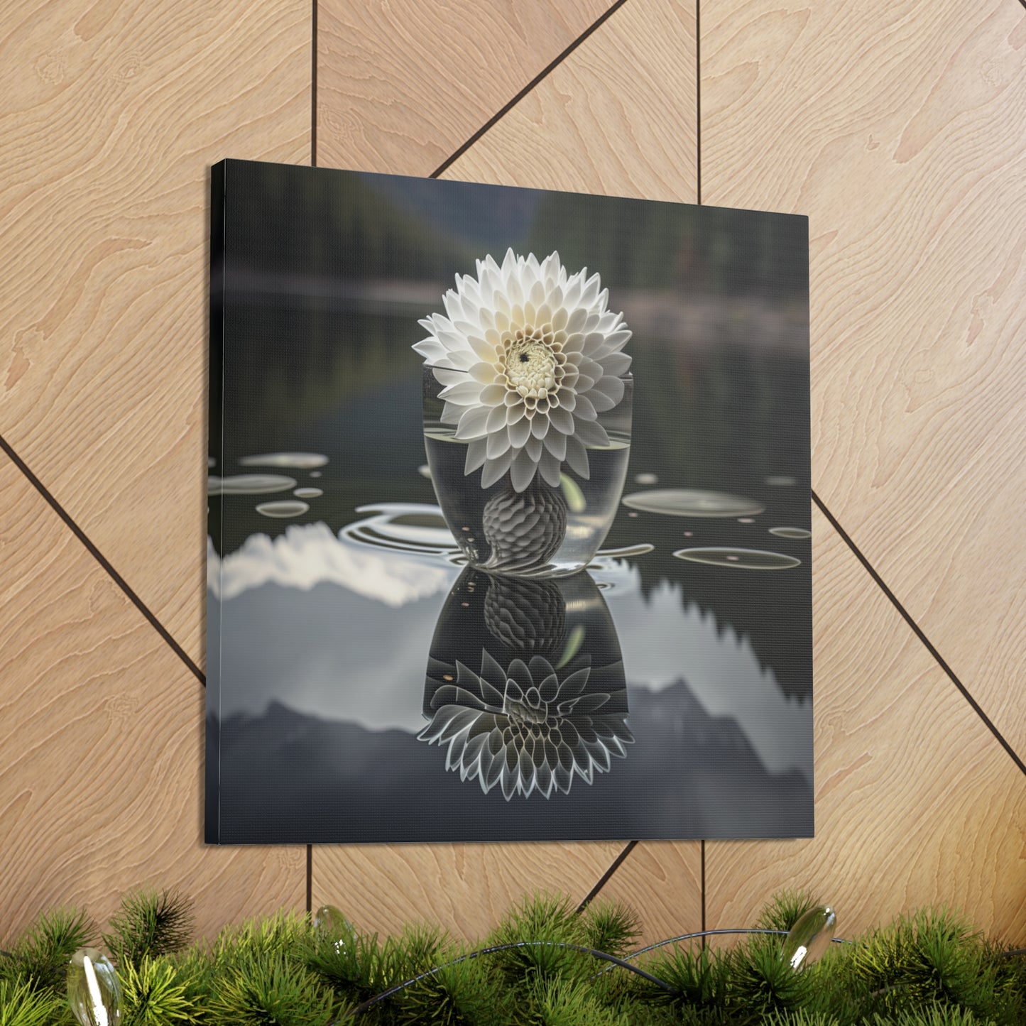 Canvas Gallery Wraps White Dahlia 3