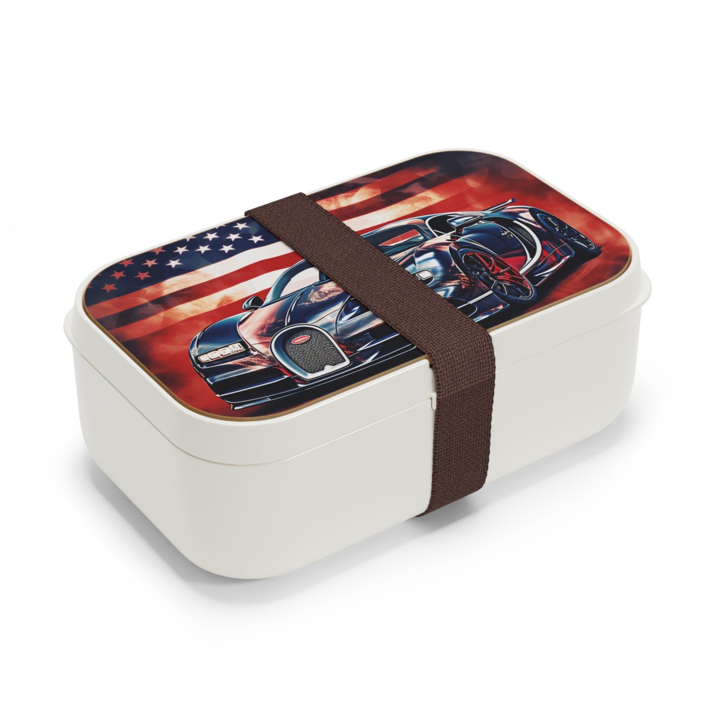 Bento Lunch Box Abstract American Flag Background Bugatti 4
