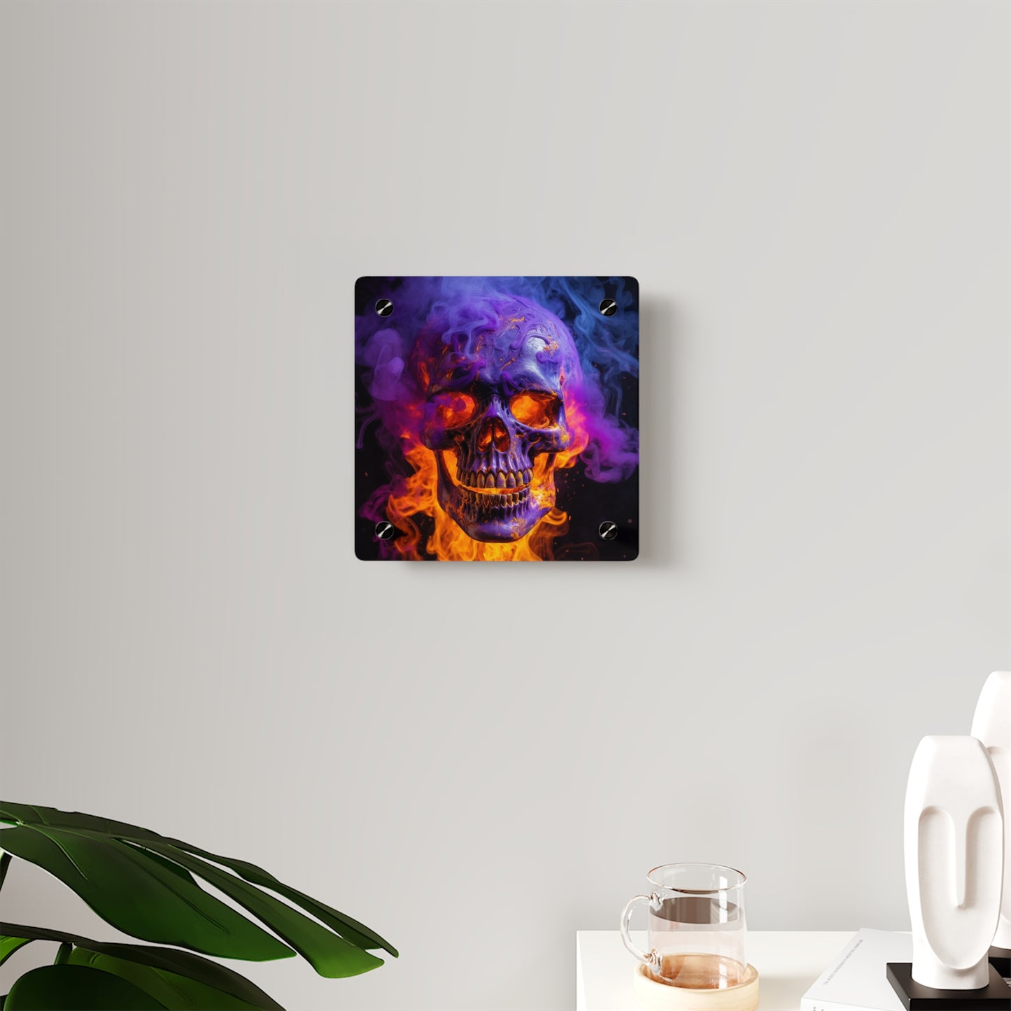 Acrylic Wall Art Panels Macro Skull 1