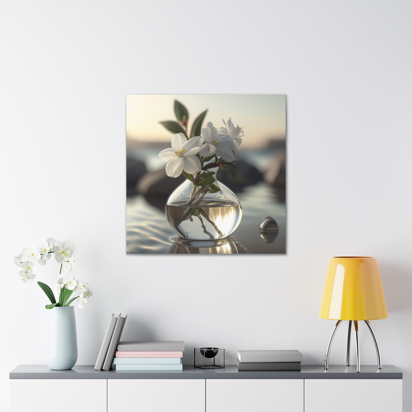 Canvas Gallery Wraps Jasmine glass vase 1