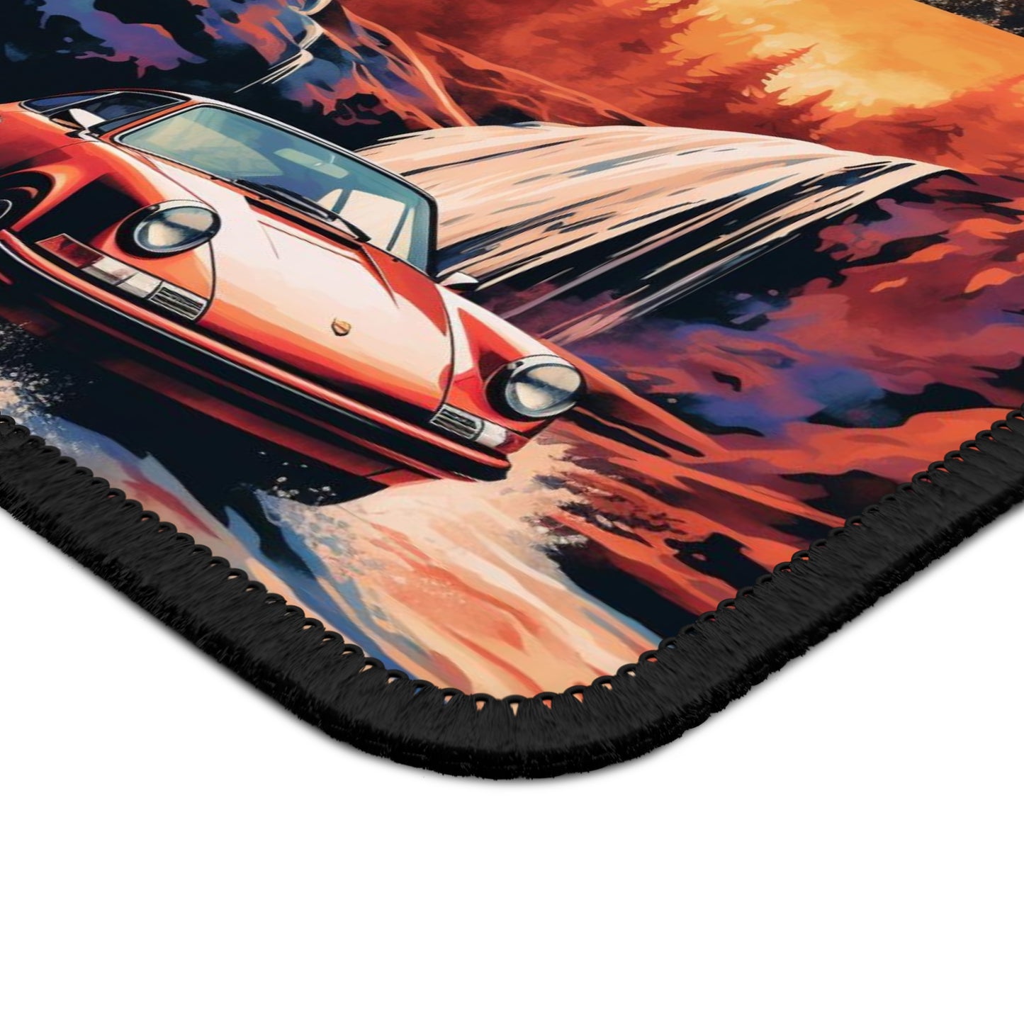 Gaming Mouse Pad  American Flag Porsche Abstract 5