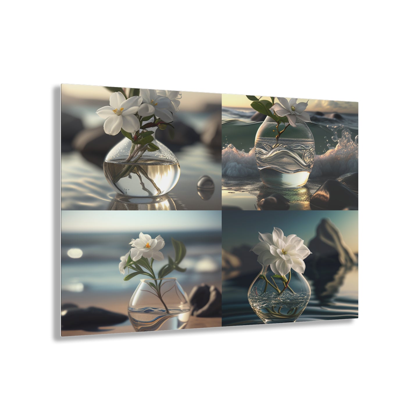 Acrylic Prints Jasmine glass vase 5