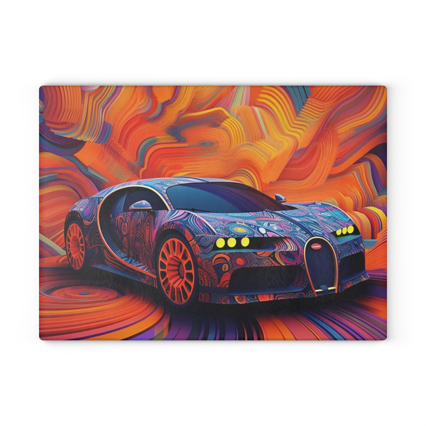 Glass Cutting Board Bugatti Abstract Concept 4