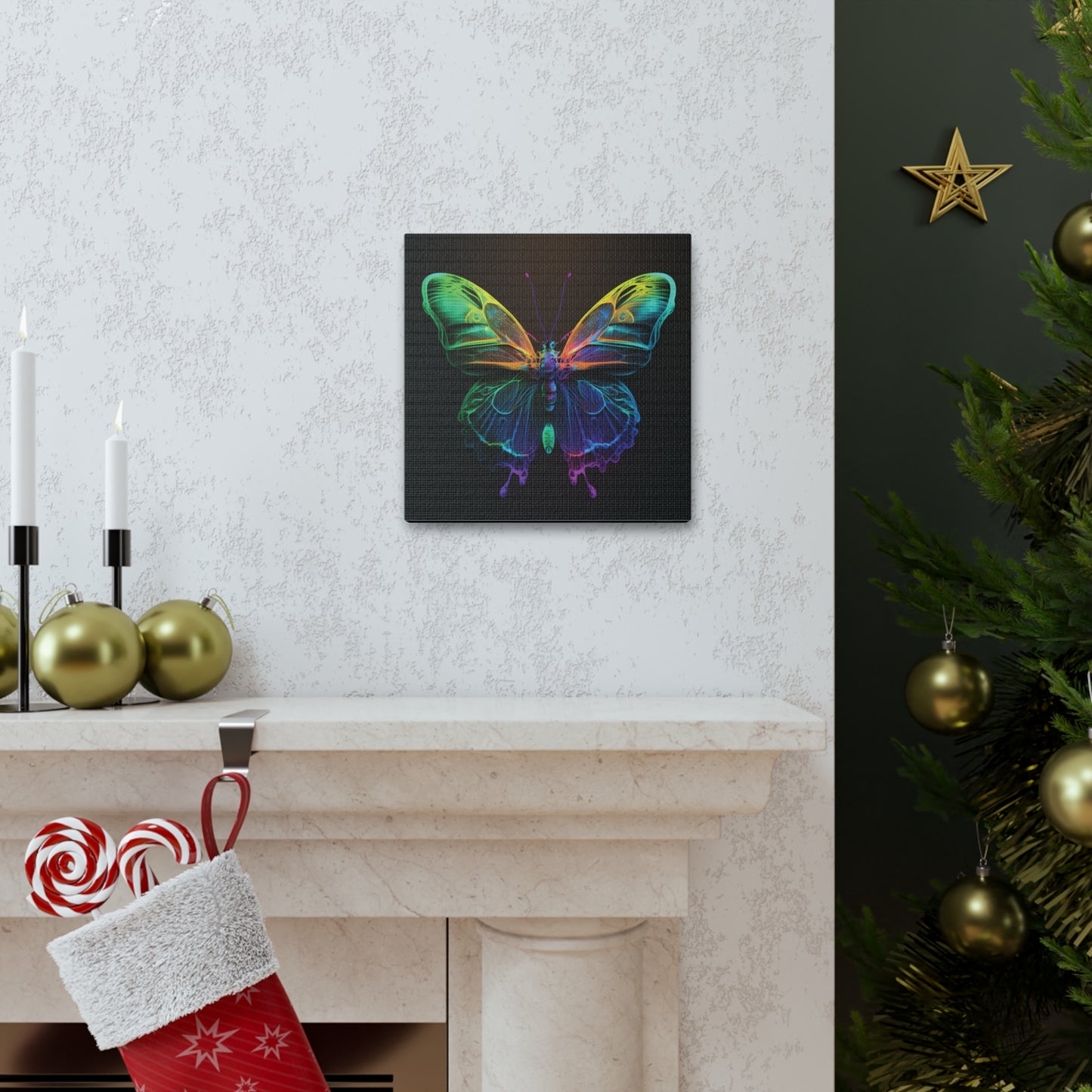 Canvas Gallery Wraps Raw Hyper Color Butterfly 3