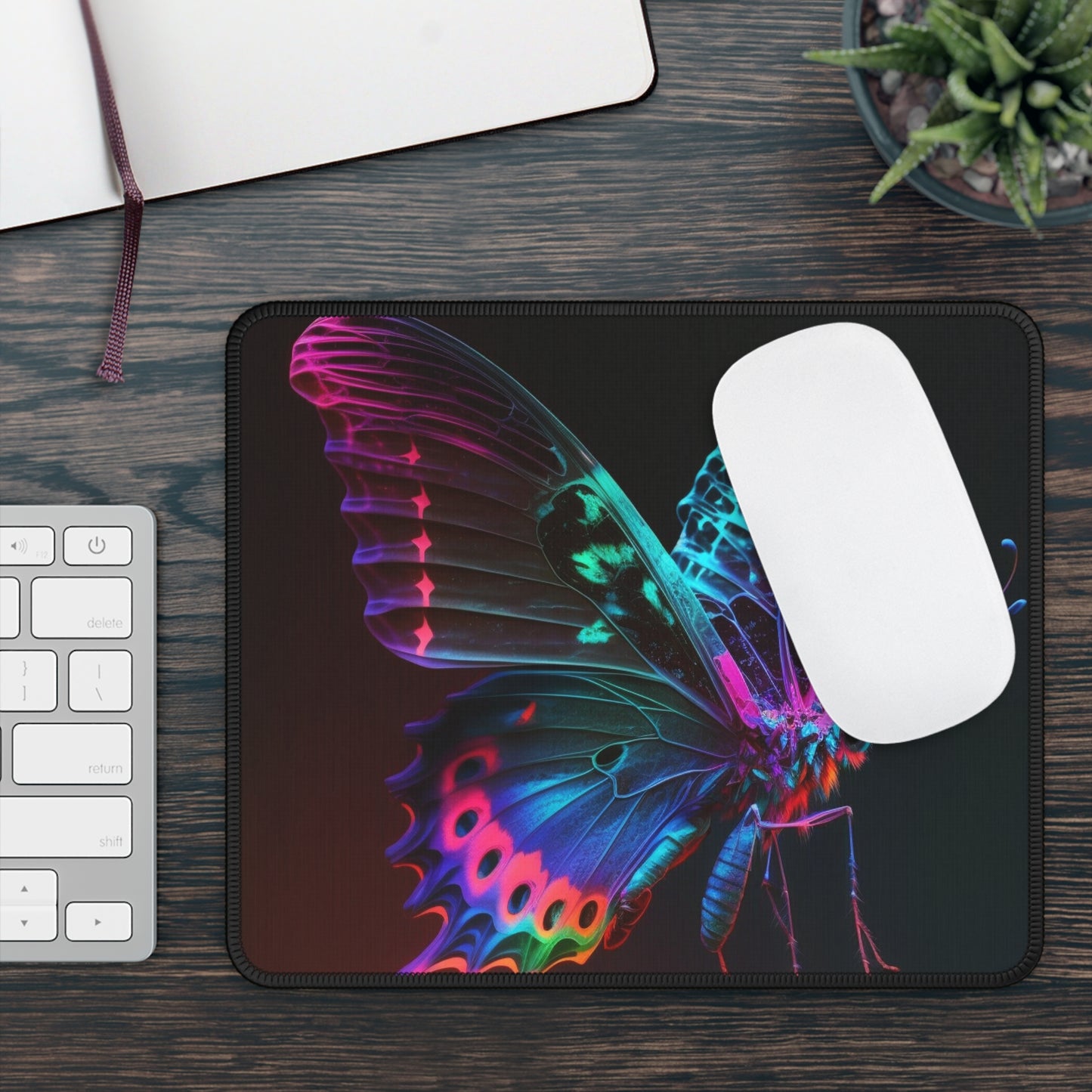 Gaming Mouse Pad  Raw Hyper Color Butterfly 1