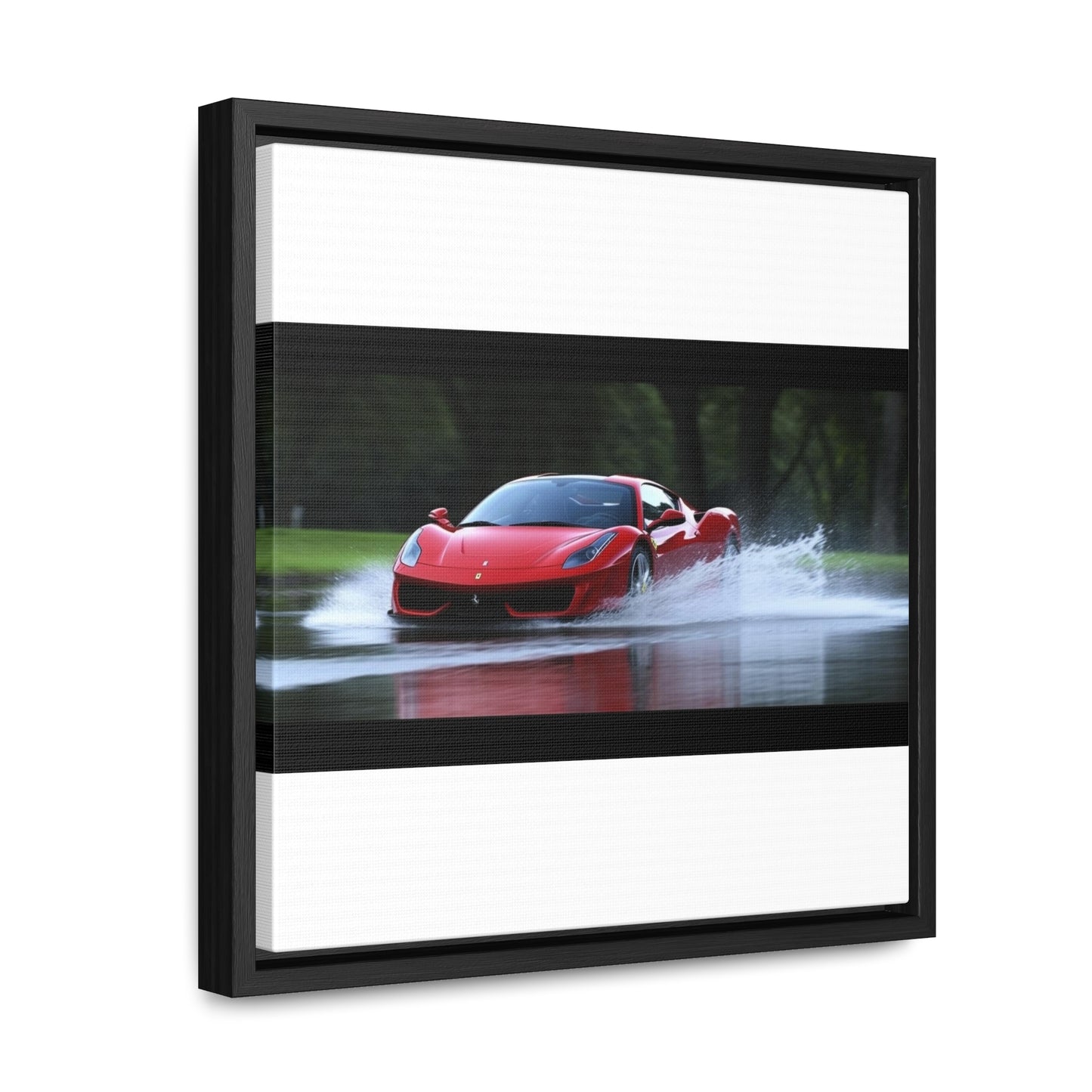 Gallery Canvas Wraps, Square Frame Water Ferrari Splash 2